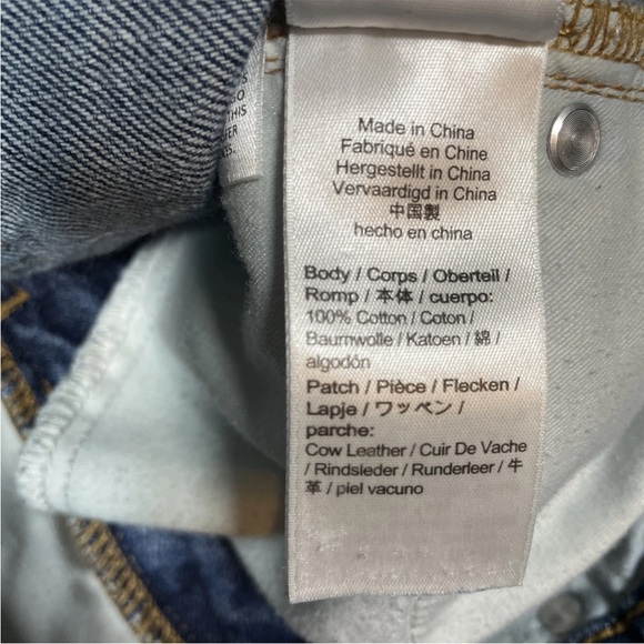 J Crew Full Length Demi Boot High Rise Jeans Medium Wash Blue Denim 28 Tall Raw - Picture 6 of 6